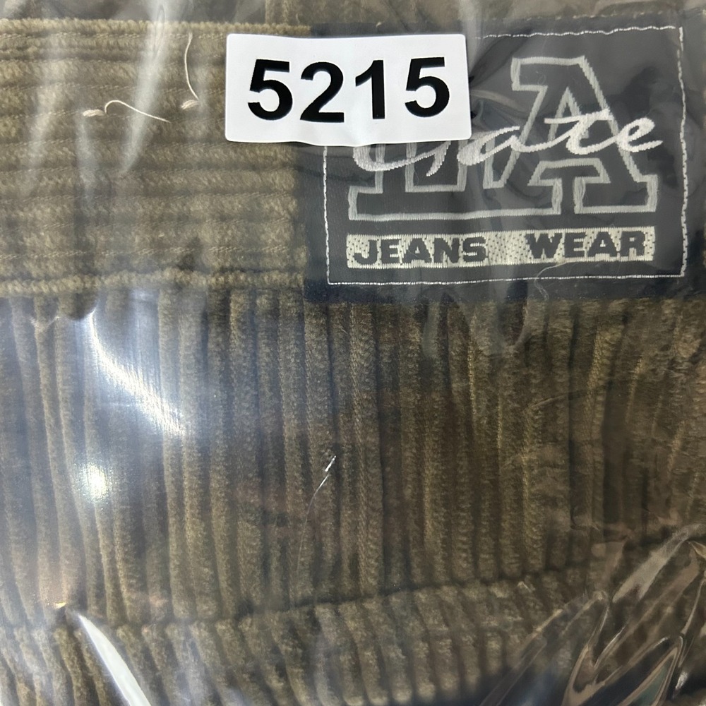 Vintage LA Gate Corduroy Pants Men's Olive Green Relaxed Fit Skater Y2K - 37X30 - Picture 11 of 11